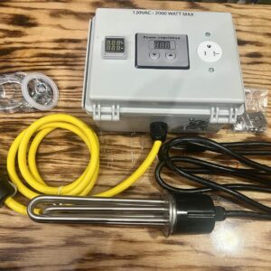 120-volt SCR and 2,000 watt heating element for distilling.