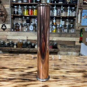 Two inch by twelve inch copper tri fitting spool.
