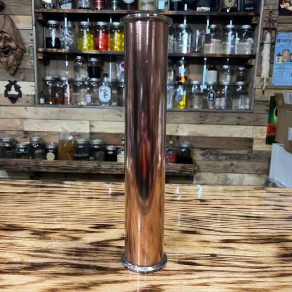 Two inch by twelve inch copper tri fitting spool.