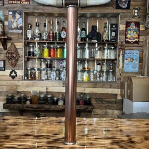 2 Inch x 24 Inch Polished Copper Tri-Clamp Spool.