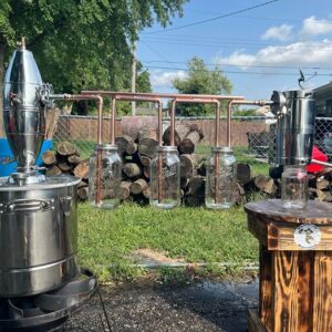 Copper mason jar thumpers for Vevor stills.