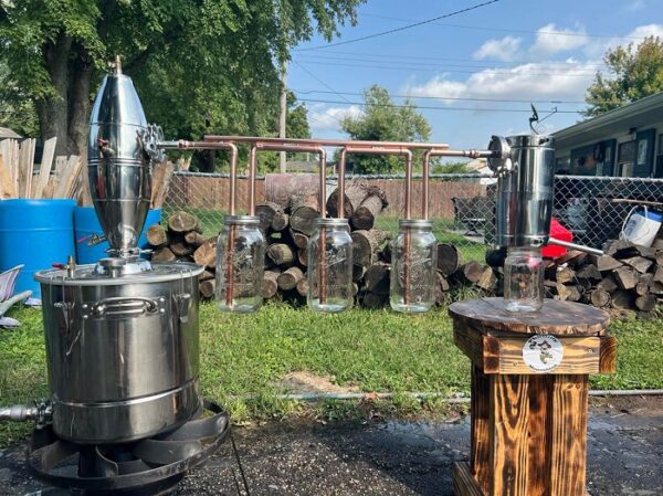 Copper mason jar thumpers for Vevor stills.