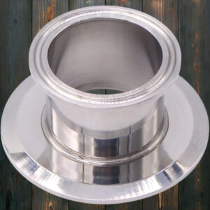 3-inch to 2-inch stainless end cap reducer for tri-fitting.
