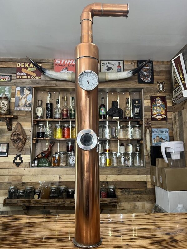 huge 4-inch copper column for distilling