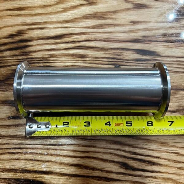 6-inch sanitary stainless spool fits any 2-inch tri ferrule fitting.