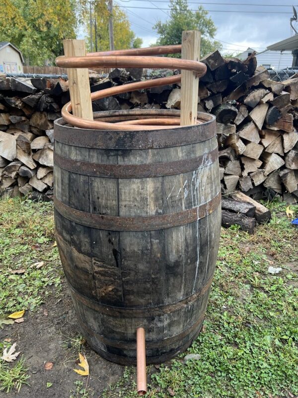 55 Gallon Whiskey Barrel Worm