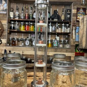 2-inch bubble plate column for distilling.
