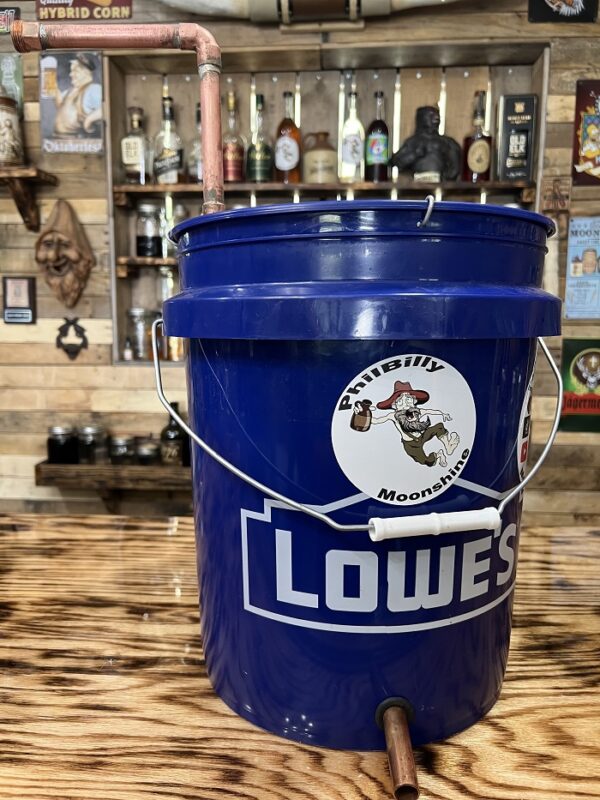5-gallon bucket worm for distilling.