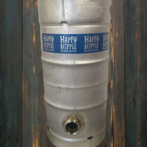 Welded seven and a half gallon keg for making keg stills.