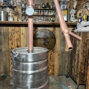 keg still with tri fittings