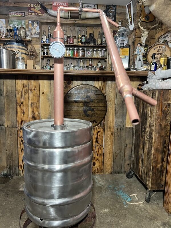 keg still with tri fittings