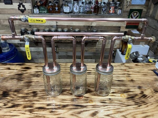 quart copper thumper jars with bypass