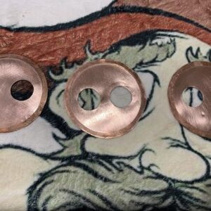 Three quarter inch copper mason jar thumper lids.