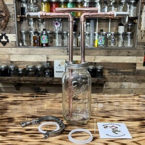 Mason jar thumper for Vevor still.