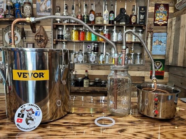 Mason jar thumper for the Vevor 3-pot still.