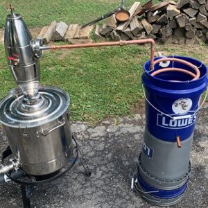 Five gallon worm condenser for the Vevor Still