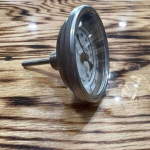 Brewing thermometer, 3 inch dial.