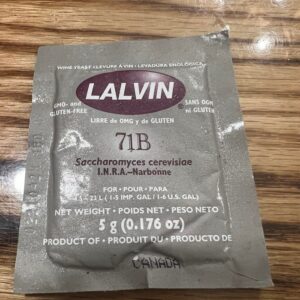 Lalvin 71b wine yeast, one packet.
