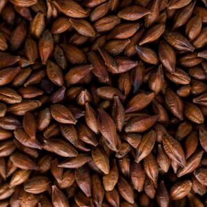 Chocolate malt for brewing and distilling.