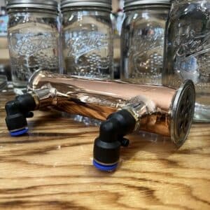 2-inch copper dephlegmator.