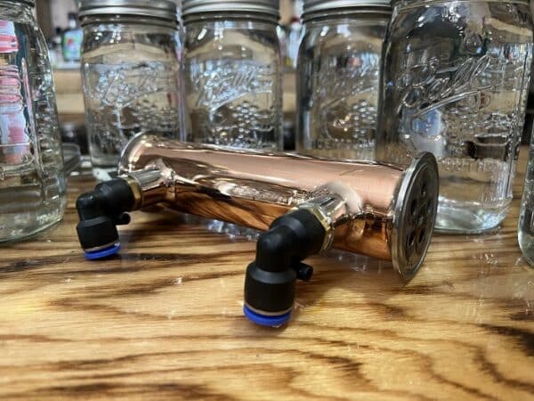 2-inch copper dephlegmator.