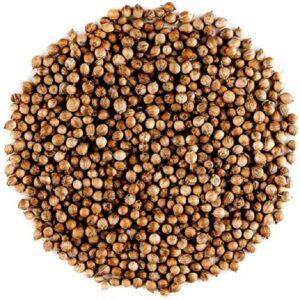 Coriander seeds for making gin.