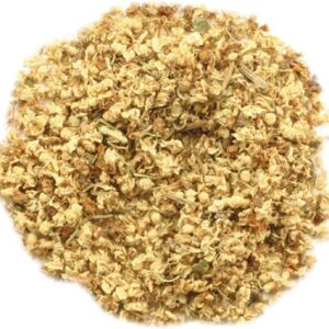 Dried elder flowers for sale by the pound.