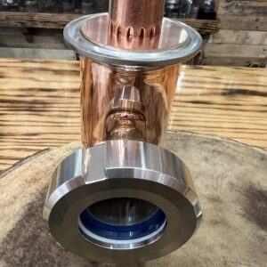 2-inch copper bubble plate flute section.
