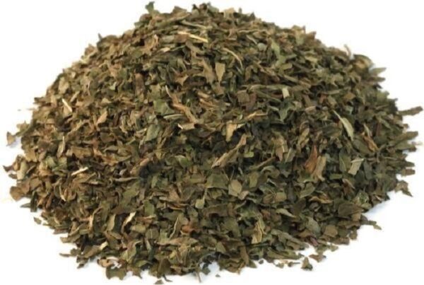 Dried mint for sale by the pound.