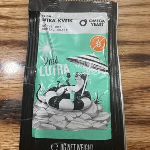 Packet of kveik brewing yeast.