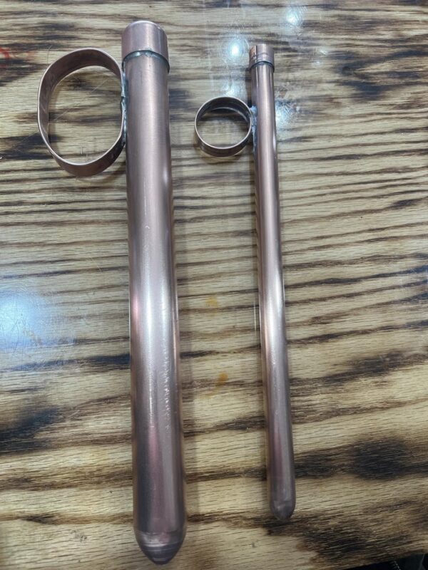 Hand made copper whiskey thief.