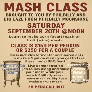 Learn how to make mash from fruit or corn.