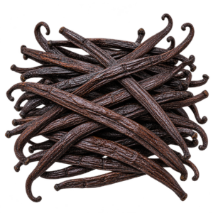 Certified organic Grade A Madagascar vanilla beans whole vanilla pods.
